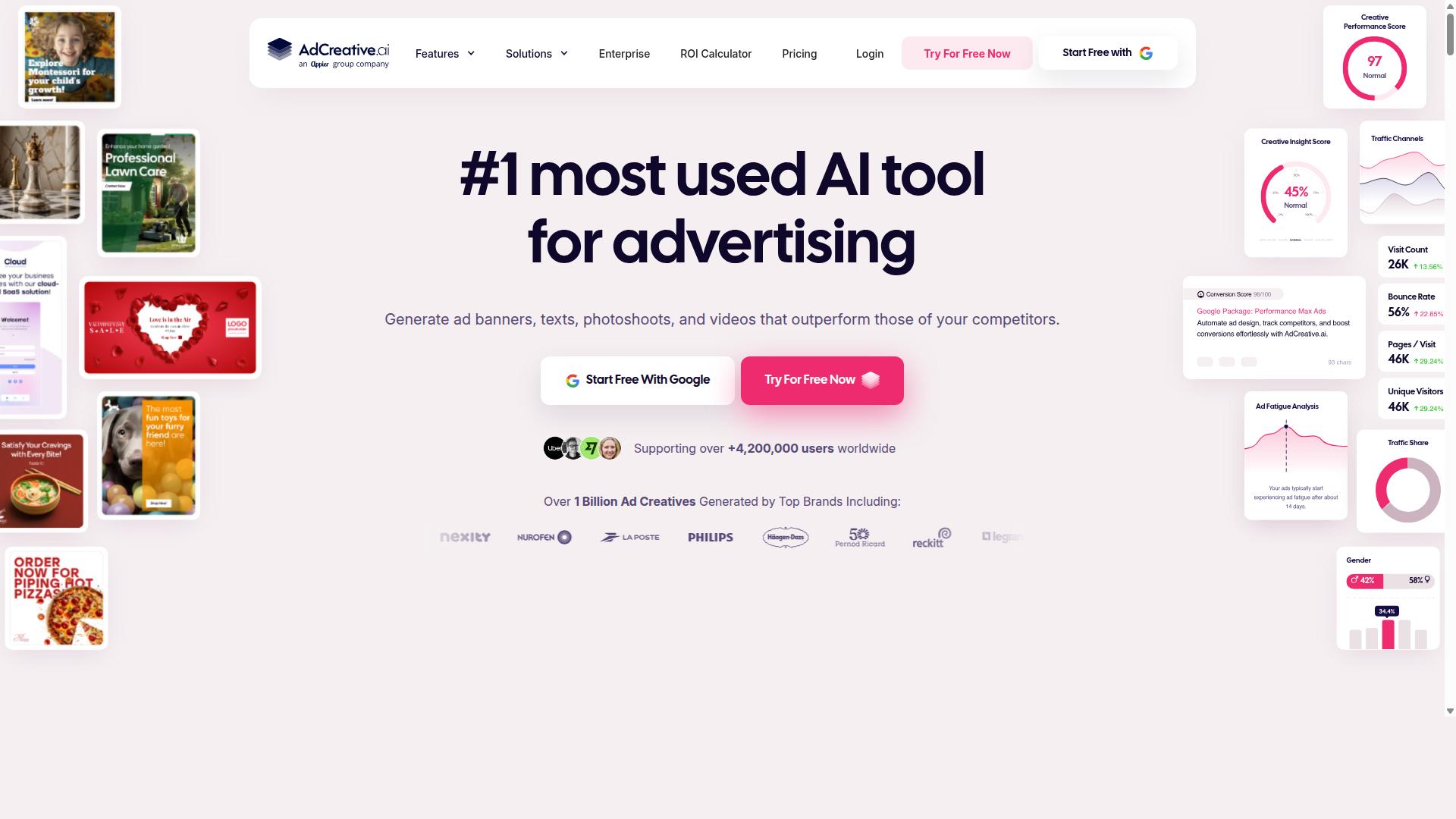 AdCreative.ai website